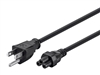 6ft 3-Prong Power Cord - NEMA 5-15P to IEC 60320 C5 18AWG