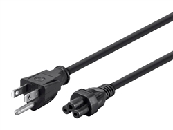 6ft 3-Prong Power Cord - NEMA 5-15P to IEC 60320 C5 18AWG