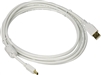 10 Foot USB-A to Mini-B 2.0 Cable - 5-Pin 28/24AWG, Gold Plated White