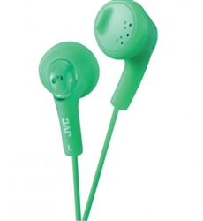 JVC HAF160G Gumy Earbuds soft rubber body (Green)