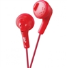 JVC HAF160R Gumy Earbuds soft rubber body (RED)