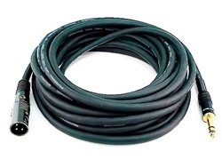WholesaleCables.com 35ft Premier Series XLR Male to 1/4inch TRS Male 16AWG Cable
