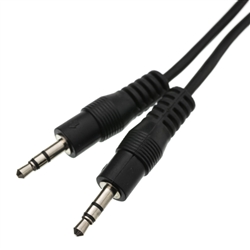 10A1-01102 2ft 3.5mm Stereo Cable 3.5mm Male to Male