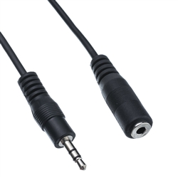 10A1-01206 6ft 3.5mm Stereo Extension Cable 3.5mm Male to 3.5mm Female