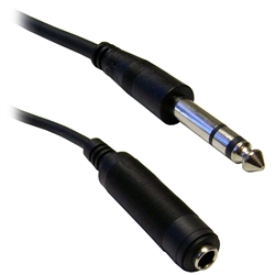 10A1-62215 15ft 1/4 inch Stereo Extension Cable TRS Balanced 1/4 inch Male to 1/4 inch Female
