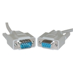 10D1-03201 1ft Serial Extension Cable DB9 Male to DB9 Female RS-232 UL rated 9 Conductor 1:1