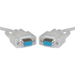 10D1-03415 15ft DB9 Female Serial Cable, DB9 Female, UL rated, 9 Conductor