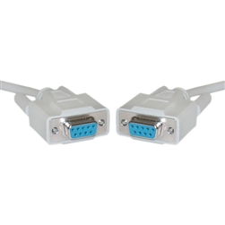 10D1-03425 25ft DB9 Female Serial Cable DB9 Female UL rated 9 Conductor 1:1