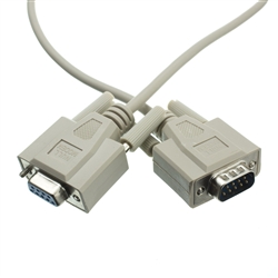 10D1-20206 6ft Null Modem Cable DB9 Male to DB9 Female UL rated 8 Conductor