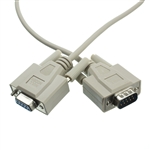 10D1-20210 10ft Null Modem Cable DB9 Male to DB9 Female UL rated 8 Conductor