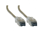 10E3-99010 10ft Firewire 800 9 Pin cable Clear IEEE-1394b
