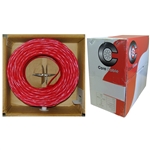 10F5-02712TH 1000ft Fire Alarm / Security Cable Red 18/2 18AWG 2 Conductor) Solid FPLR Pullbox