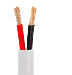 10G4-291SF 500ft Speaker Cable White Pure Copper, CM / Inwall rated, 12/2 (12 AWG 2 Conductor) 65 Strand / 0.16mm Pullbox