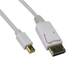 WholesaleCables.com 10H1-62103 3ft Mini DisplayPort 1.2 Video Cable Mini DisplayPort Male to DisplayPort Male