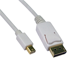 WholesaleCables.com 10H1-62110 10ft Mini DisplayPort 1.2 Video Cable Mini DisplayPort Male to DisplayPort Male