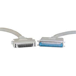 10P1-01106 6ft SCSI II cable HPDB50 (Half Pitch DB50) Male to Centronics 50 (CN50) Male 25 Twisted Pairs