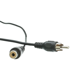 10R1-01203 3ft RCA Audio / Video Extension Cable RCA Male to RCA Female