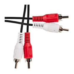 WholesaleCables.com 10R1-02150 50ft RCA Stereo Audio Cable Dual RCA Male 2 channel (Right and Left)