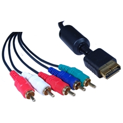 WholesaleCables.com 10R2-31106 6ft Playstation Component Video and RCA Stereo Audio HD Cable 3 Component RCA Video Male and 2 Audio RCA Male