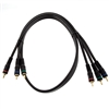 WholesaleCables.com 10R2-33106 6ft High Quality Component Video Cable 3 RCA Male (RGB) Gold-plated Connectors
