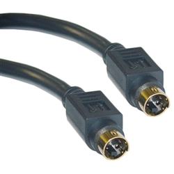 10S2-01106G 6ft S-Video Cable MiniDin4 Male Gold-plated connector