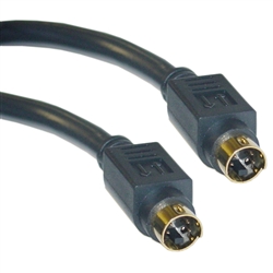 WholesaleCables.com 10S2-011HDG 100ft S-Video Cable MiniDin4 Male Gold-plated connector