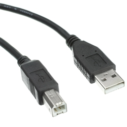 10U2-02210BK 10ft USB 2.0 Printer/Device Cable Black Type A Male to Type B Male