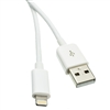 WholesaleCables.com 10U2-05103WH 3ft White USB Apple Authorized Lightning Cable