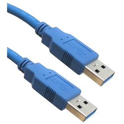 10U3-02103 3ft USB 3.0 Cable Blue Type A Male / Type A Male