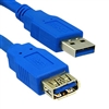 WholesaleCables.com 10U3-02110E 10ft USB 3.0 Extension Cable Blue Type A Male / Type A Female