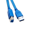 10U3-02203 3ft USB 3.0 Printer / Device Cable Blue Type A Male to Type B Male