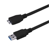 10U3-03103BK 3ft Micro USB 3.0 Cable Black Type A Male to Micro-B Male