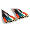 10V2-03206  6ft Component Video(RGB) + Audio Cable, RCA Male