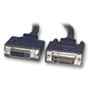 WholesaleCables.com 10V2-07202BK 2meter 6.6ft DVI-D Dual Link Extension Cable Black DVI-D Male to DVI-D Female