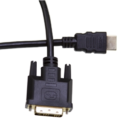 10V3-21506 6ft HDMI to DVI Cable HDMI Male to DVI Male CL2 rated