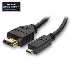 10V3-44115 15ft Micro HDMI Cable High Speed with Ethernet HDMI Male to Micro HDMI Male (Type D)