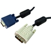 WholesaleCables.com 10V4-05302BK 2meter 6.6ft DVI-A to VGA Cable (Analog) Black DVI-A Male to HD15 Male
