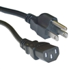 WholesaleCables.com 10W1-28206 6ft Japanese Computer/Monitor Power Cord Black JIS C 8303 Class I to C13