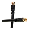 WholesaleCables.com 10X4-01106 6ft F-pin RG6 Coaxial Cable Black F-pin Male UL rated