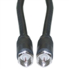 WholesaleCables.com 10X4-011150 150ft F-pin RG6 Coaxial Cable Black F-pin Male UL rated