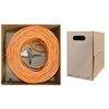 WholesaleCables.com 10X6-031TH 1000ft Bulk Cat5e Orange Ethernet Cable Solid UTP Pullbox