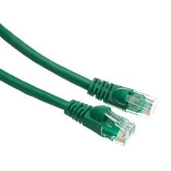 WholesaleCables.com 10X6-05100.5 6inch Cat5e Green Ethernet Patch Cable Snagless/Molded Boot