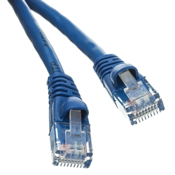 10X6-06110 10ft Cat5e Blue Ethernet Patch Cable Snagless/Molded Boot