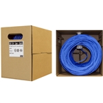 10X6-061TF 500ft Bulk Cat5e Blue Ethernet Cable Solid UTP Unshielded Twisted Pair Pullbox