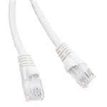 10X6-09106 6ft Molded Boot Cat5e White Ethernet Patch Cable