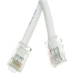 WholesaleCables.com 10X6-19100.5 6inch Cat5e White Ethernet Patch Cable Bootless