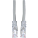 WholesaleCables.com 10X6-33101 1ft Cat5e Gray Ethernet Crossover Cable Snagless/Molded Boot