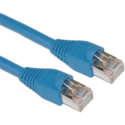 10X6-56105 5ft Shielded Cat5e Blue Ethernet Cable Snagless/Molded Boot STP