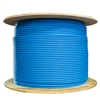 WholesaleCables.com 10X6-561TH 1000ft Bulk Shielded Cat5e Blue Ethernet Cable STP (Shielded Twisted Pair) Solid Pullbox