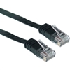 WholesaleCables.com 10X6-62214 14ft Cat5e Black Flat Ethernet Patch Cable 32 AWG